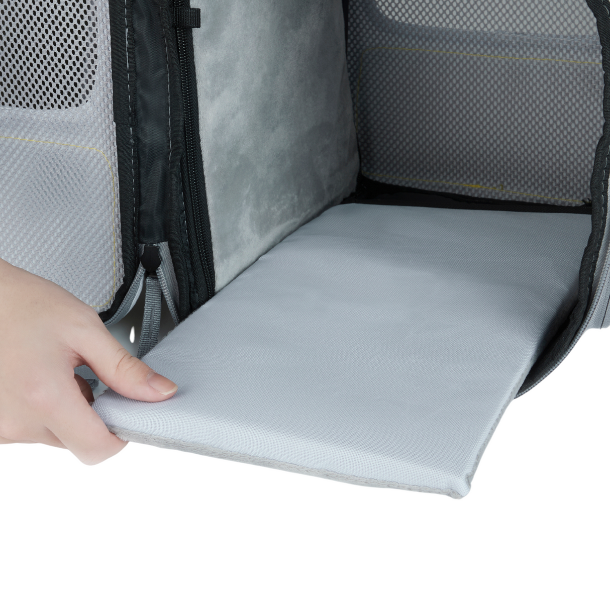 PETKIT Breezy xZone Katzenrucksack Transporttasche mit Lüfter Grau