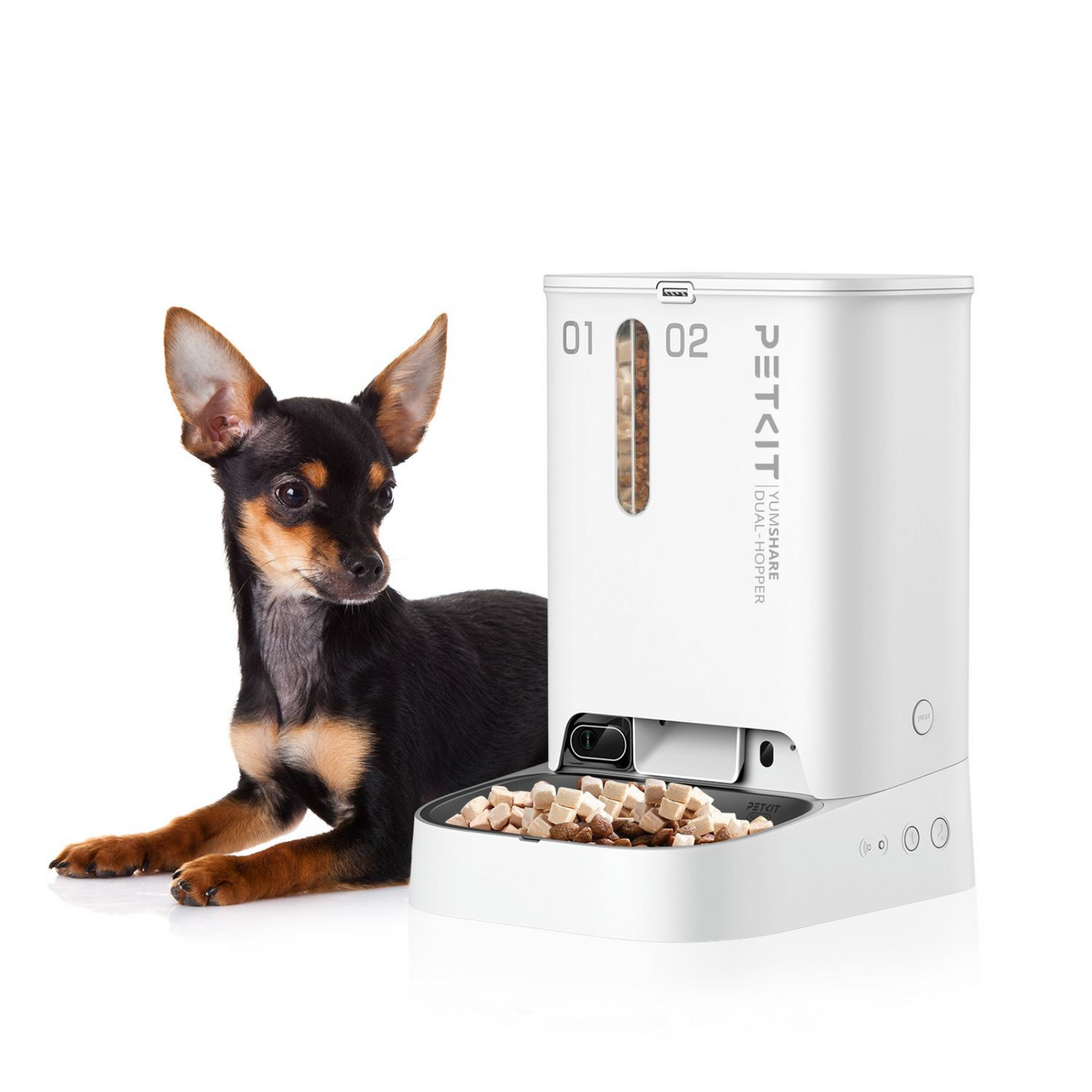 Petkit Futterautomat YumShare Dual-Hopper mit Kamera