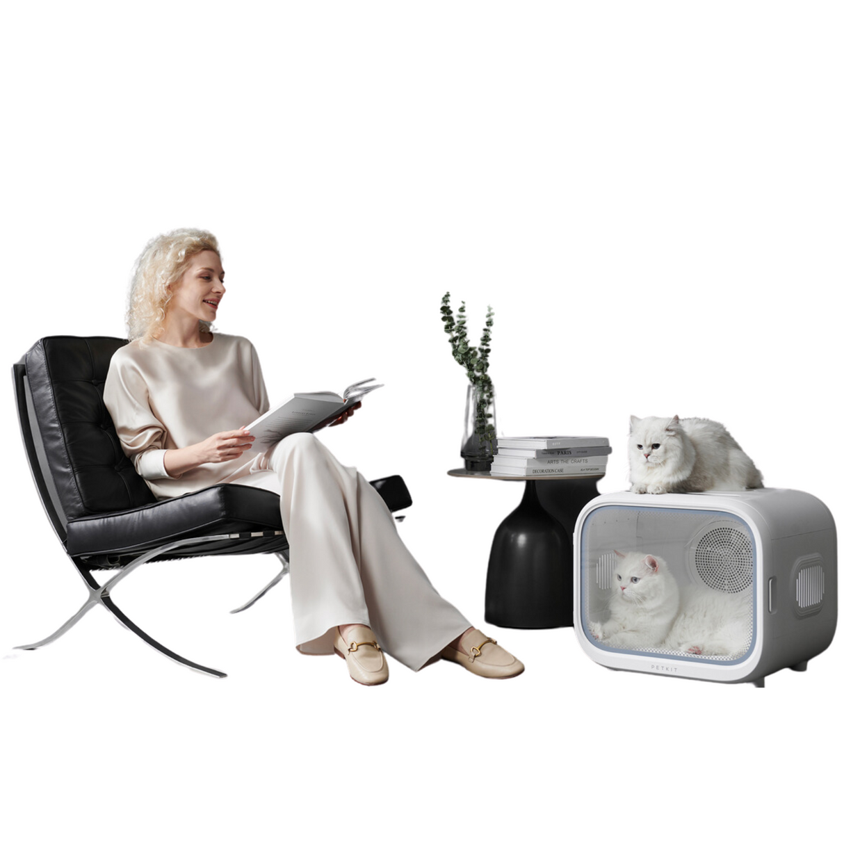 PETKIT AirSalon Max Hundetrockner Box 360 Grad leise Ionisierung App