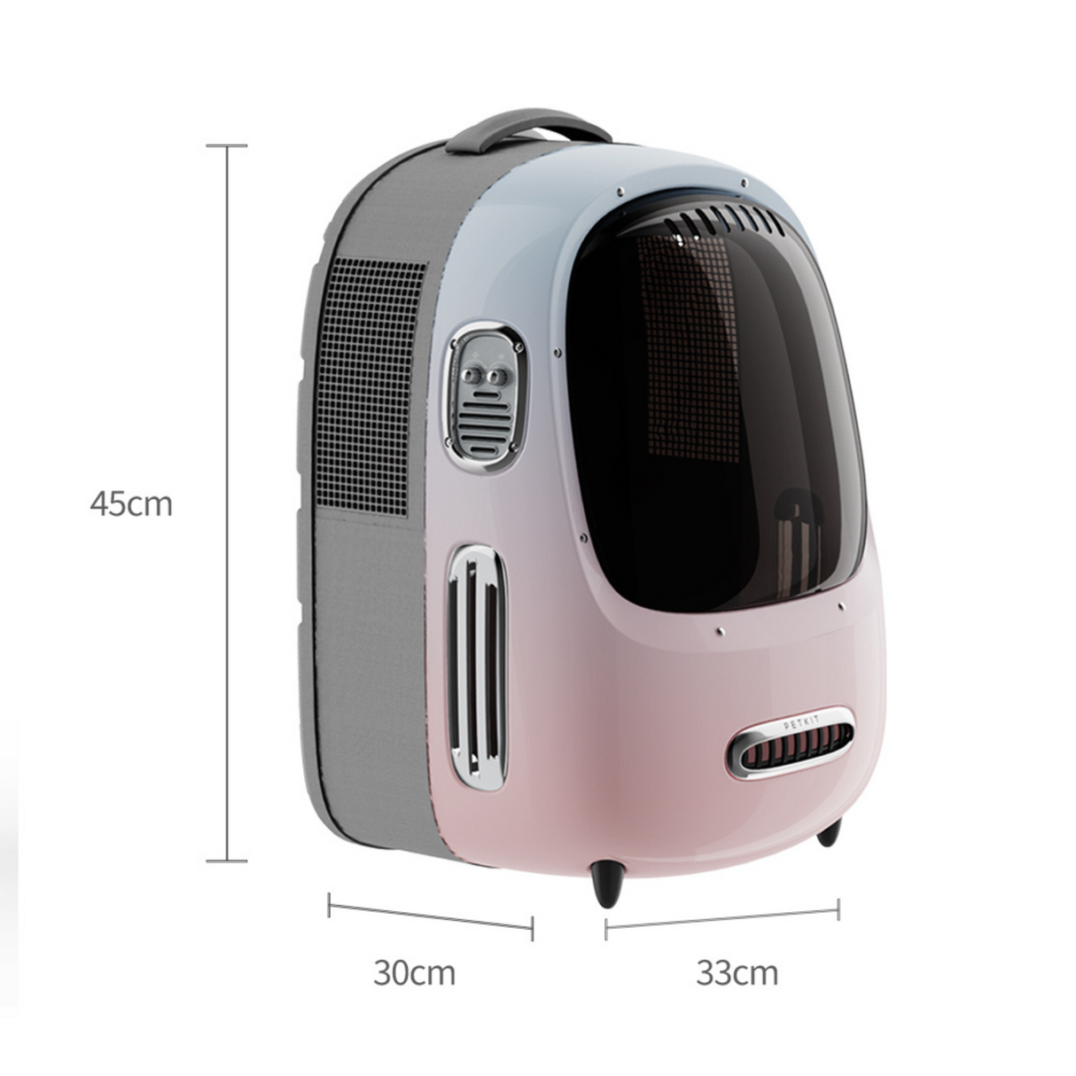 PETKIT Breezy2 Katzenrucksack Transporttasche mit Lüfter Blau