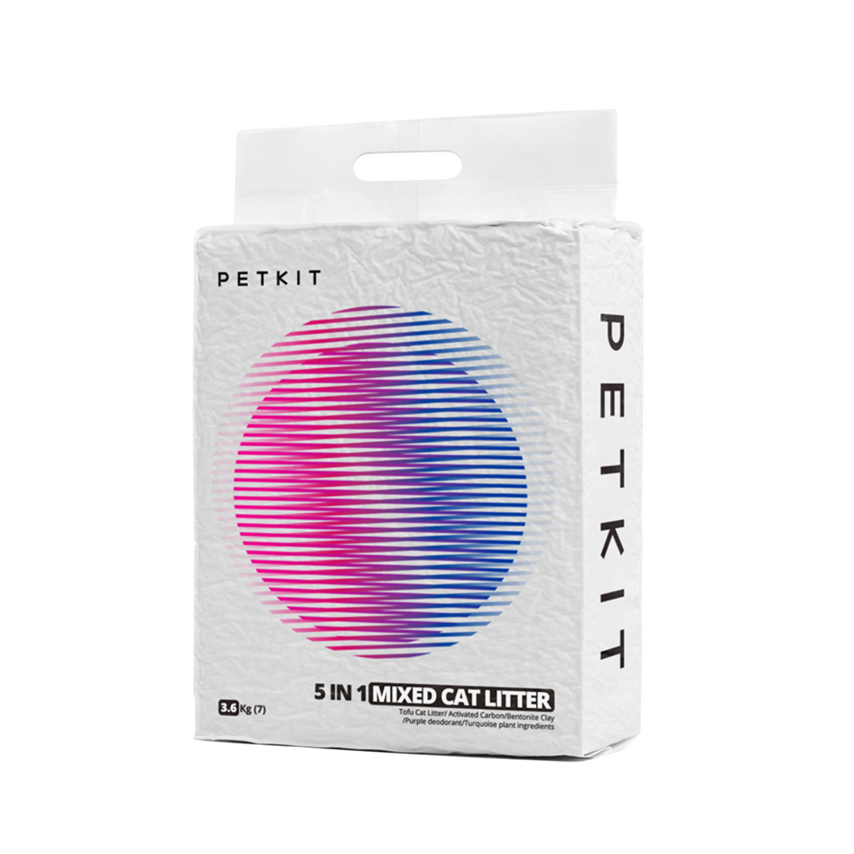 PETKIT Katzenstreu 5 in 1 Tofu Aktivkohle klumpend staubarm 4 Beutel