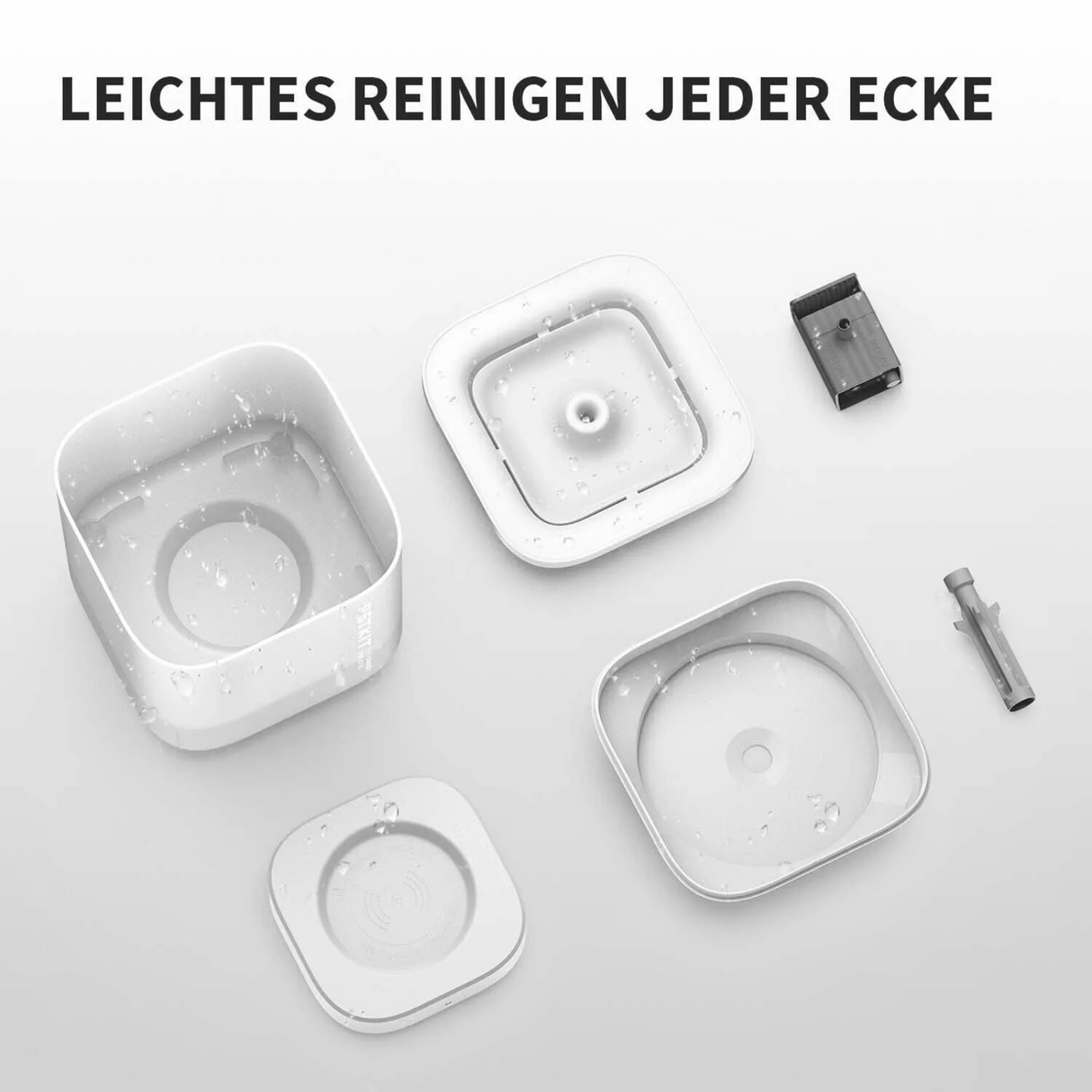 PETKIT Eversweet Solo SE Katzenbrunnen leise, Trinkbrunnen weiß