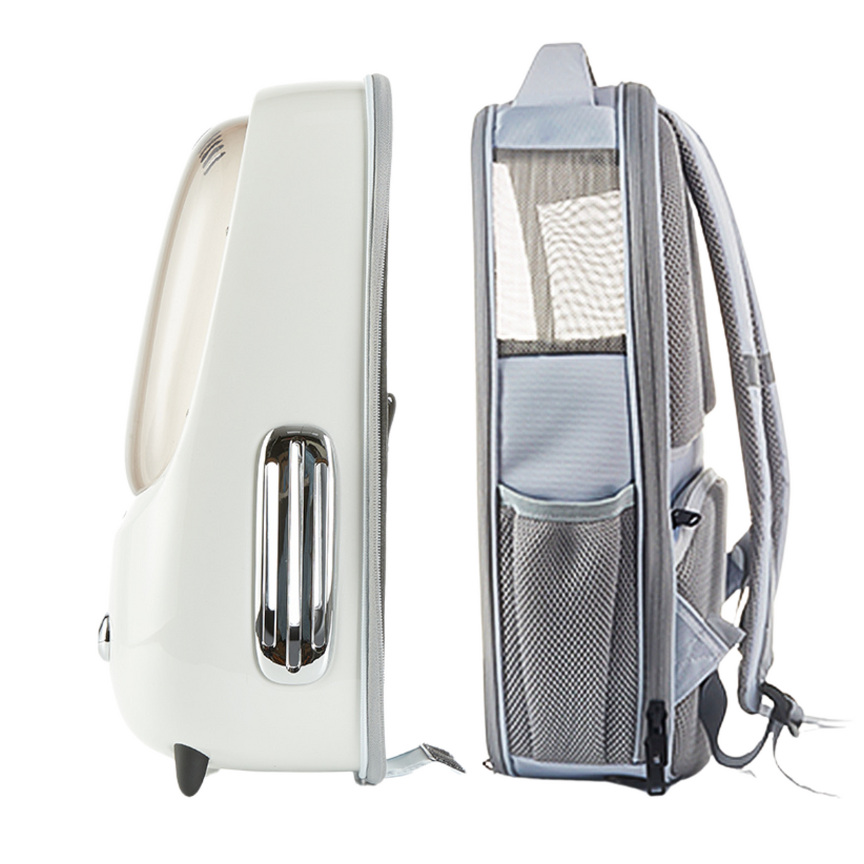 PETKIT Breezy2 Katzenrucksack Transporttasche mit Lüfter Cremeweiß