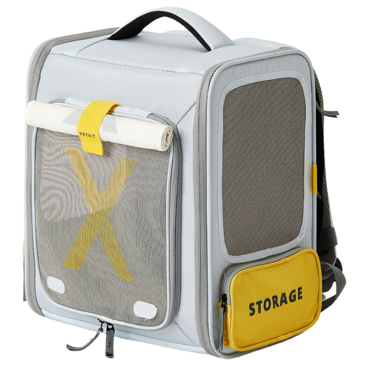 PETKIT Breezy xZone Katzenrucksack Transporttasche mit Lüfter Grau