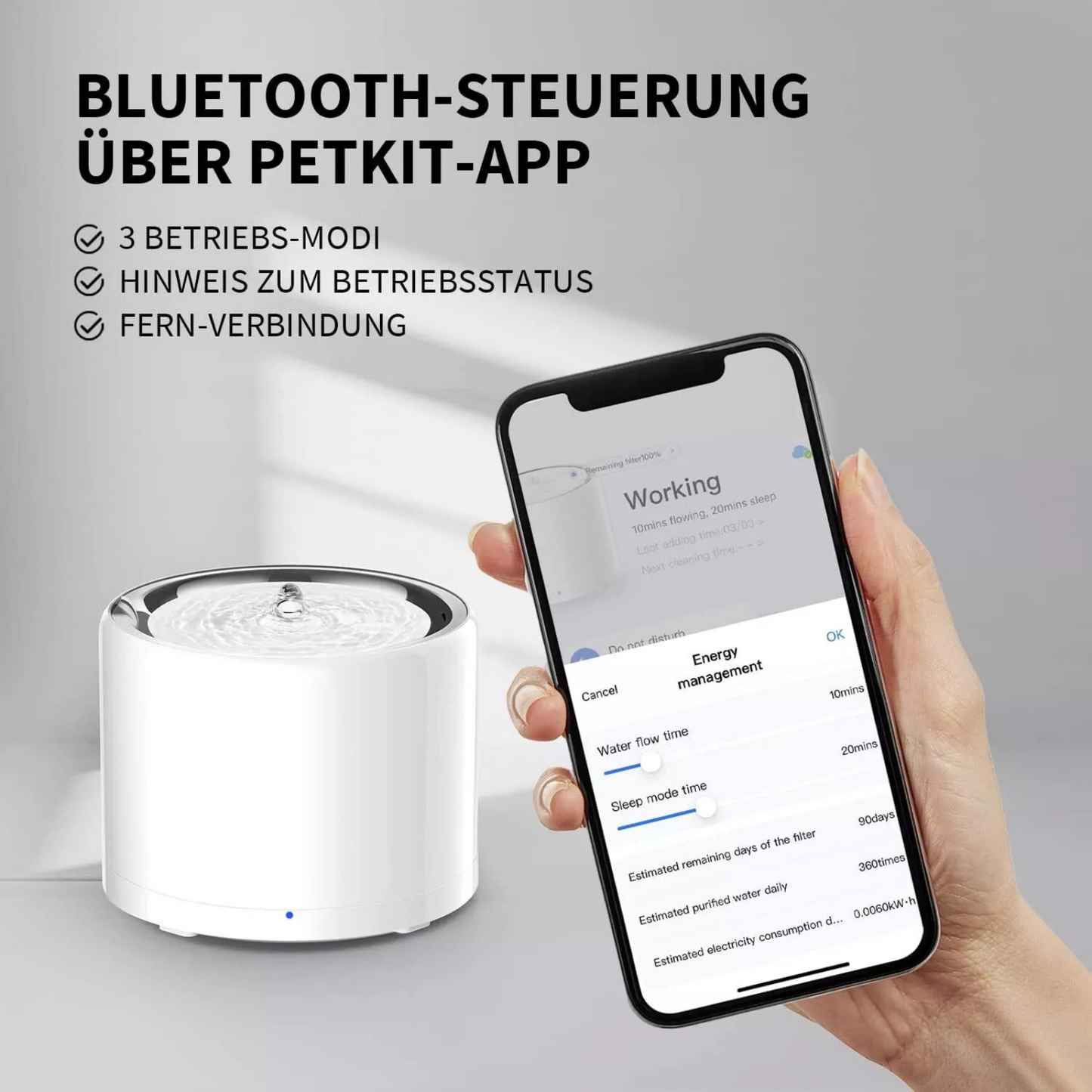Petkit Trinkbrunnen Eversweet 3 PRO-Wireless UVC