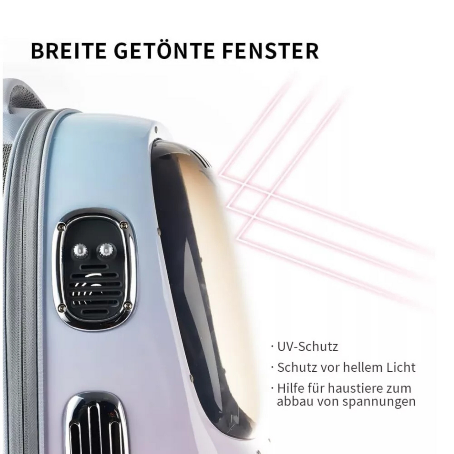 Petkit Breezy2 Haustier Transporttasche Rosa Blau