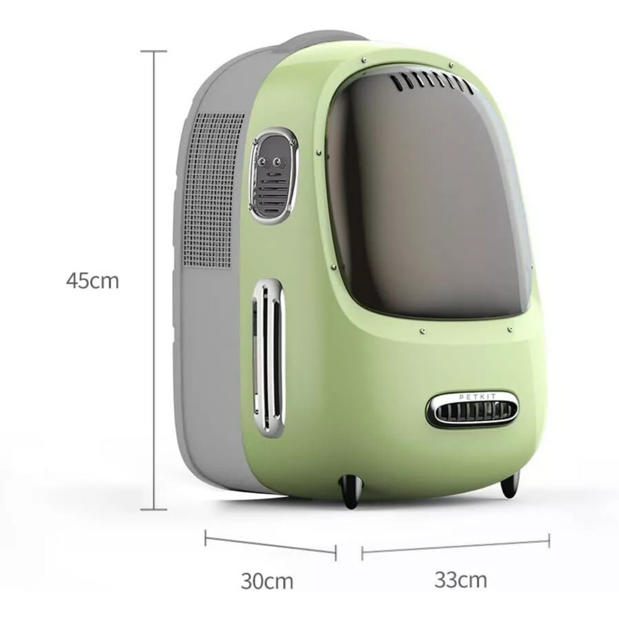 PETKIT Breezy2 Katzenrucksack Transporttasche mit Lüfter Grün