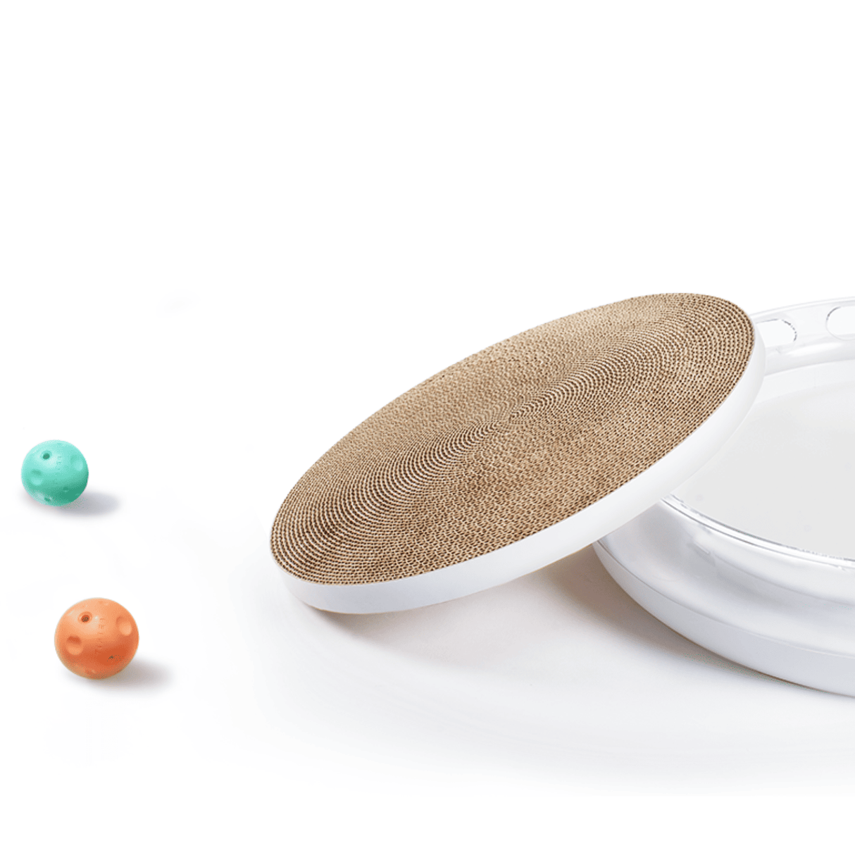 PETKIT 4 in 1 Kratzspielzeug Katze Kratzbrett Spielschiene Katzenminze