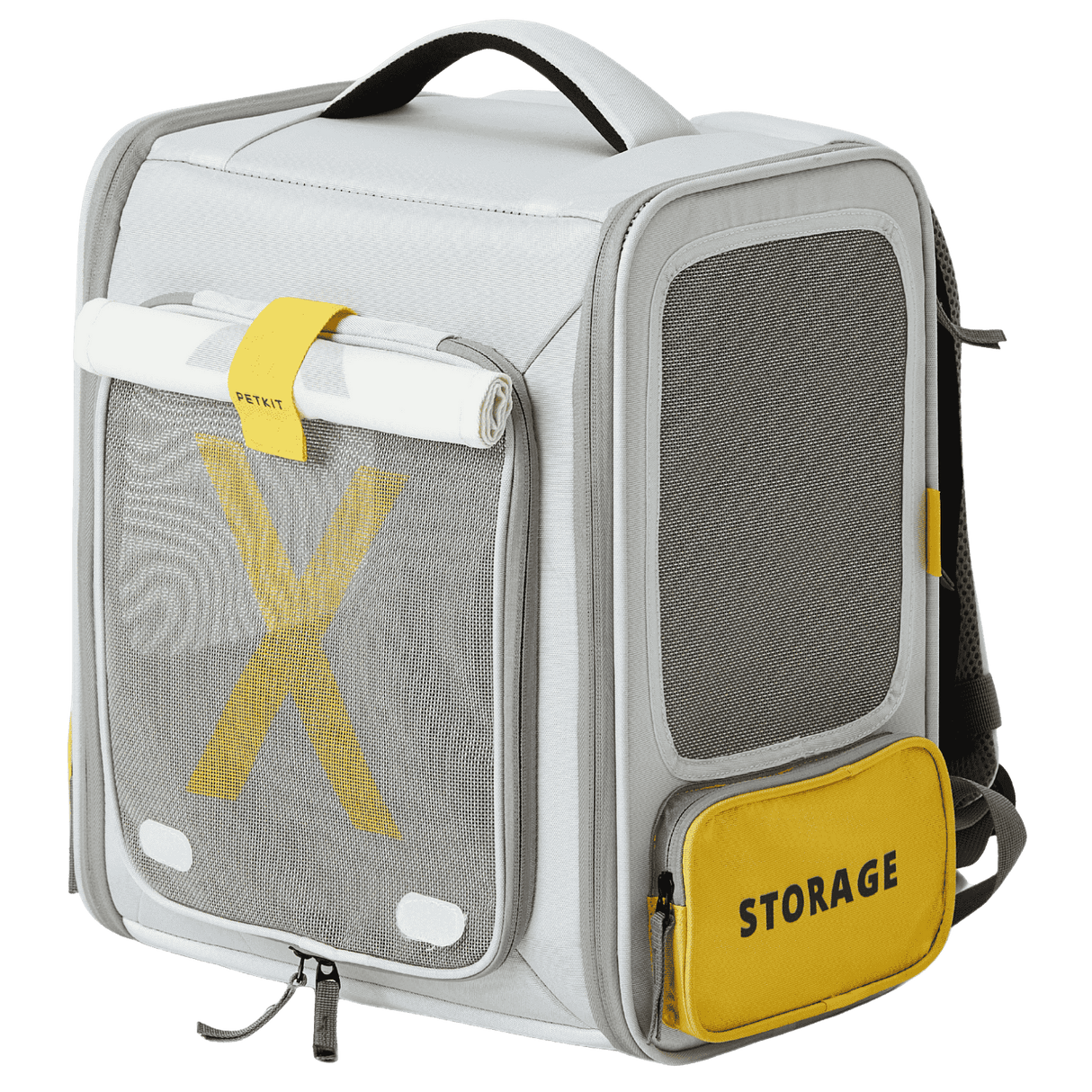 PETKIT Breezy xZone Katzenrucksack Transporttasche mit Lüfter Grau