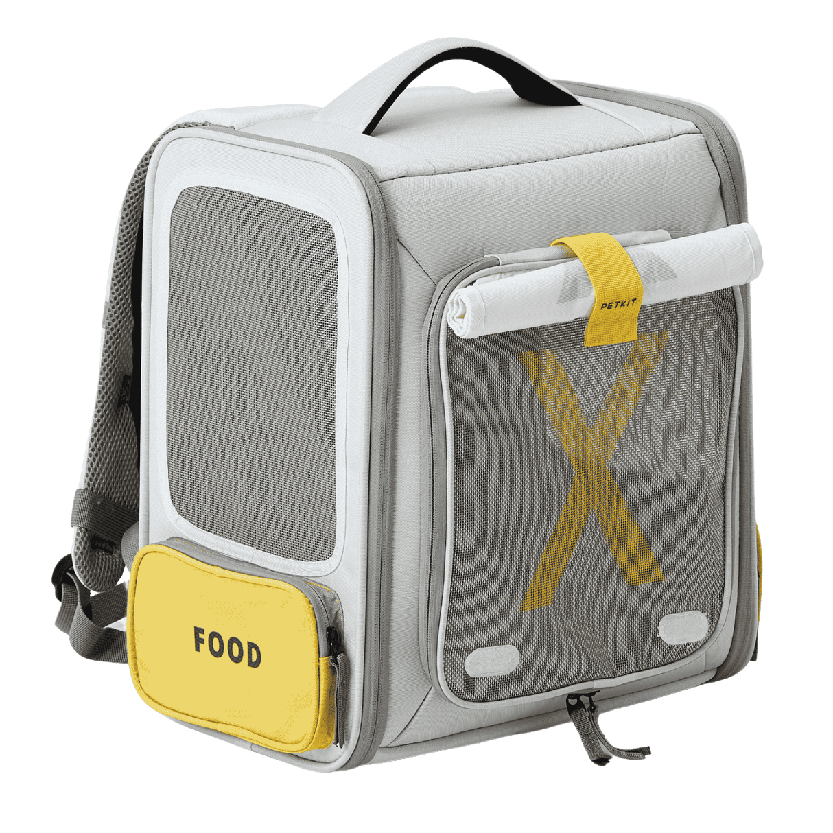 PETKIT Breezy xZone Katzenrucksack Transporttasche mit Lüfter Grau