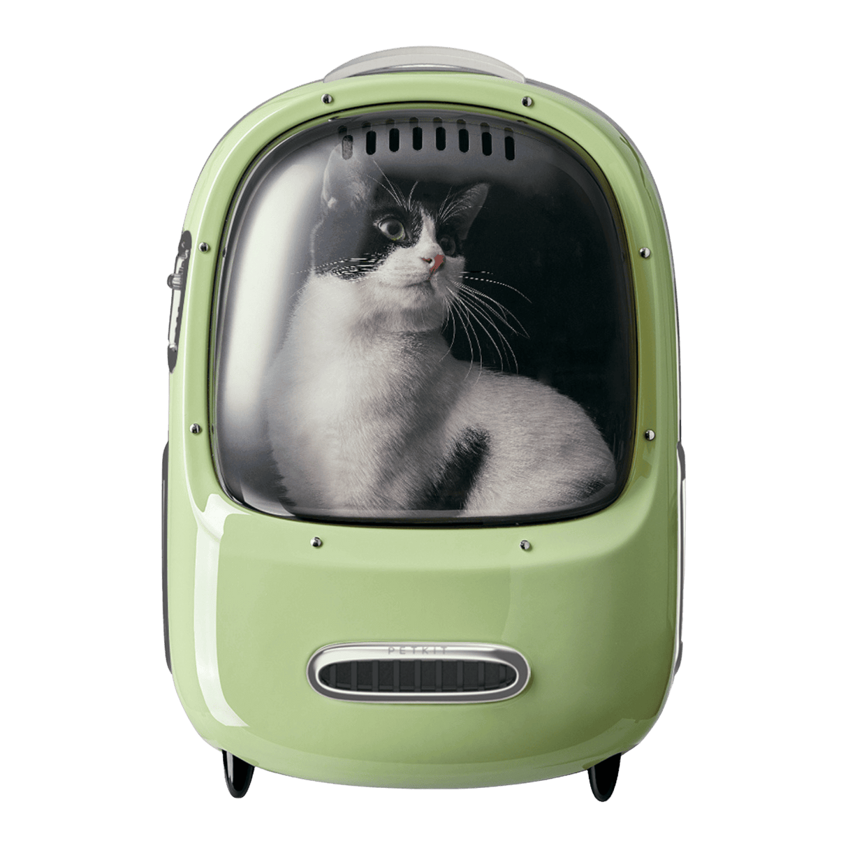 PETKIT Breezy2 Katzenrucksack Transporttasche mit Lüfter Grün
