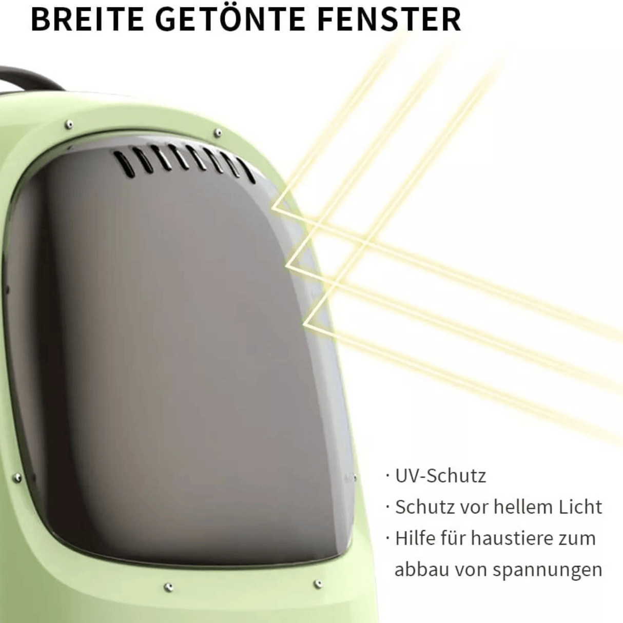 PETKIT Breezy2 Katzenrucksack Transporttasche mit Lüfter Grün