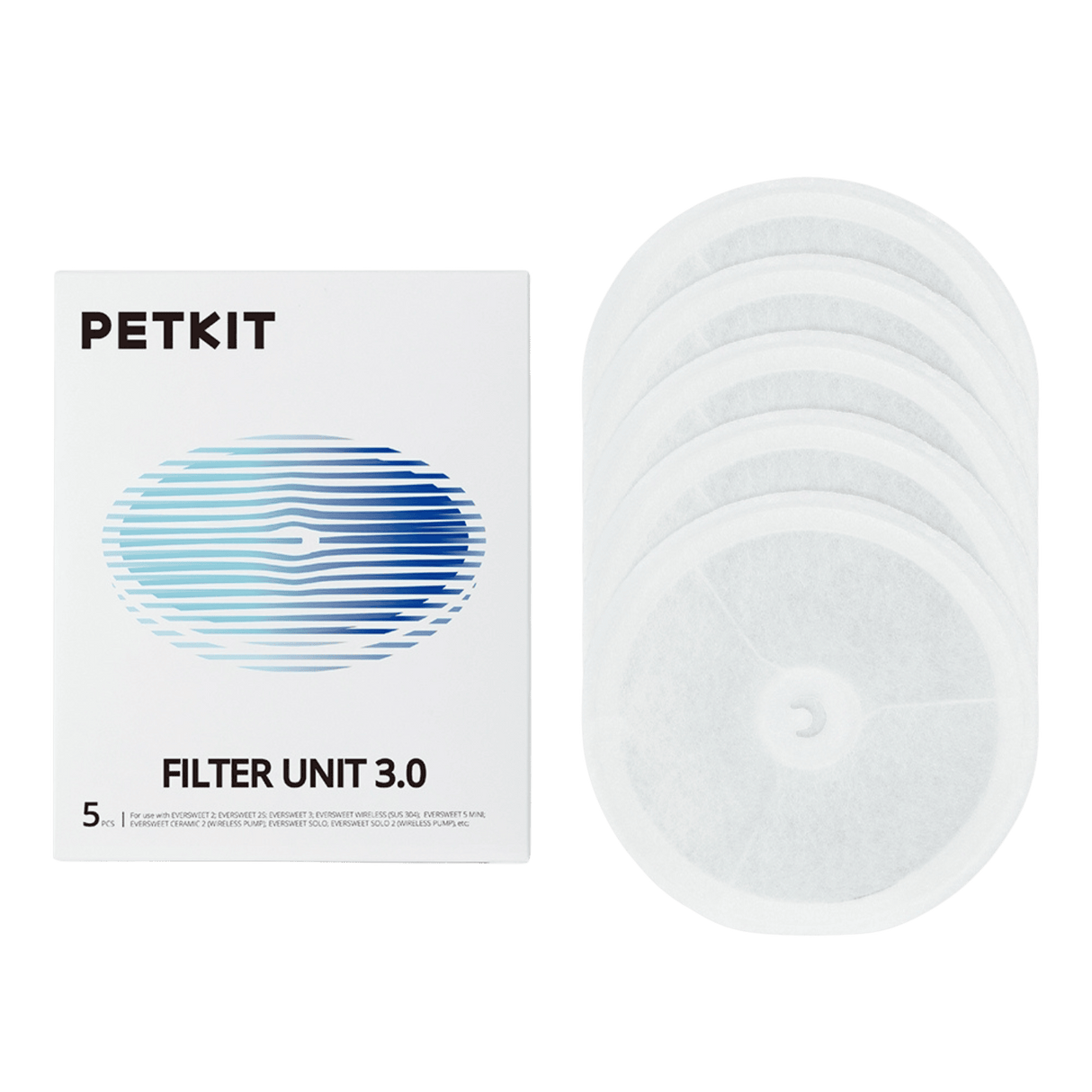 PETKIT Eversweet 3.0 Wasserfilter Ersatzfilter 5 Stück Trinkbrunnen