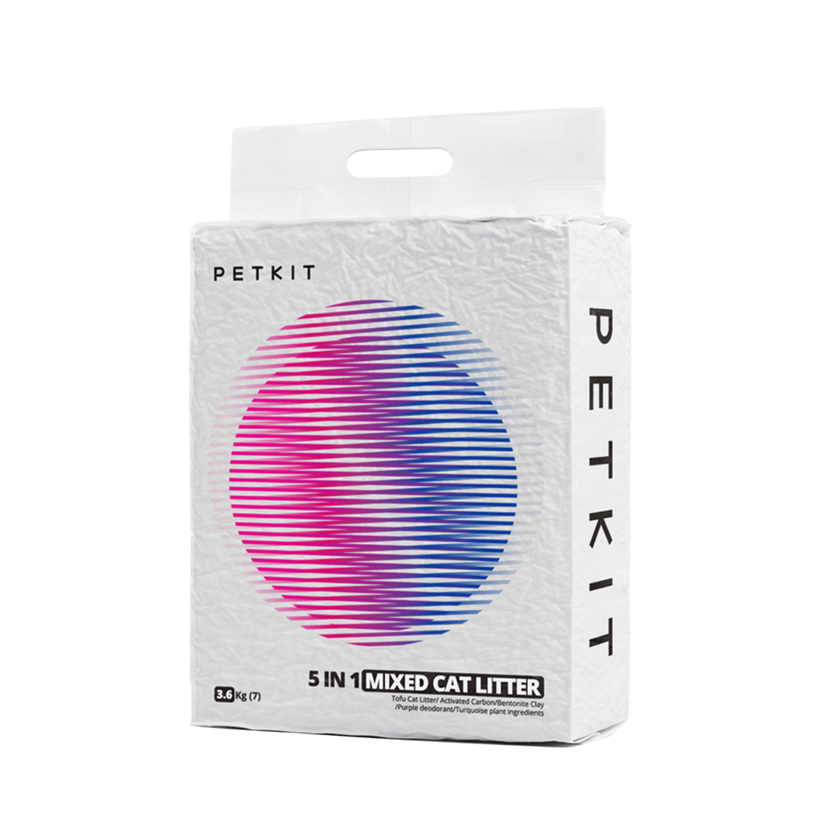 PETKIT Katzenstreu 5 in 1 Tofu Aktivkohle klumpend staubarm 4 Beutel