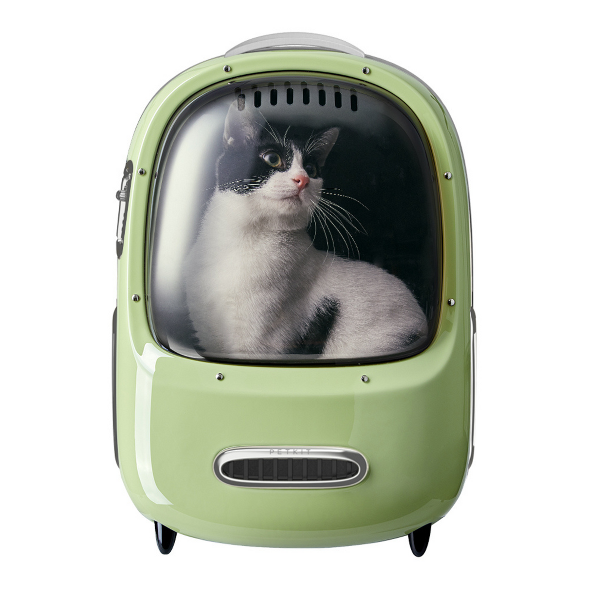 PETKIT Breezy2 Katzenrucksack Transporttasche mit Lüfter Grün