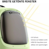 PETKIT Breezy2 Katzenrucksack Transporttasche mit Lüfter Grün