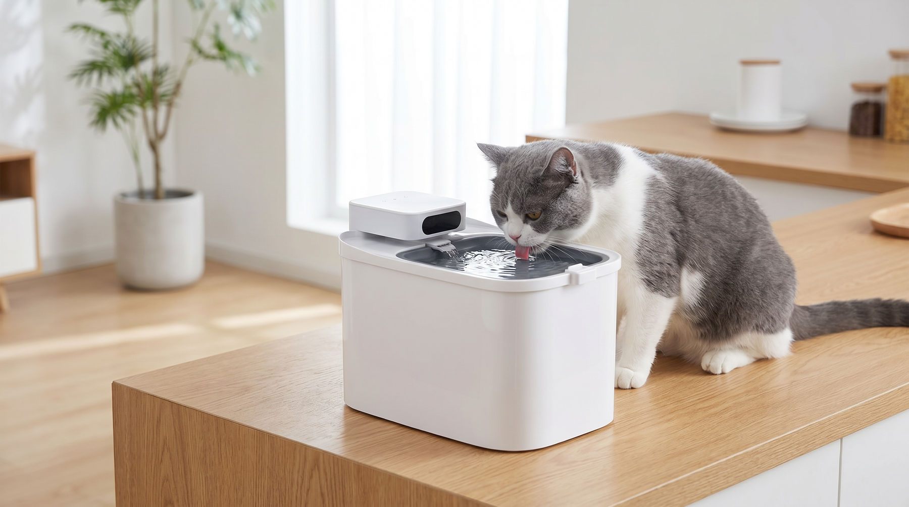 Leiser PETKIT Katzenbrunnen für frisches Wasser