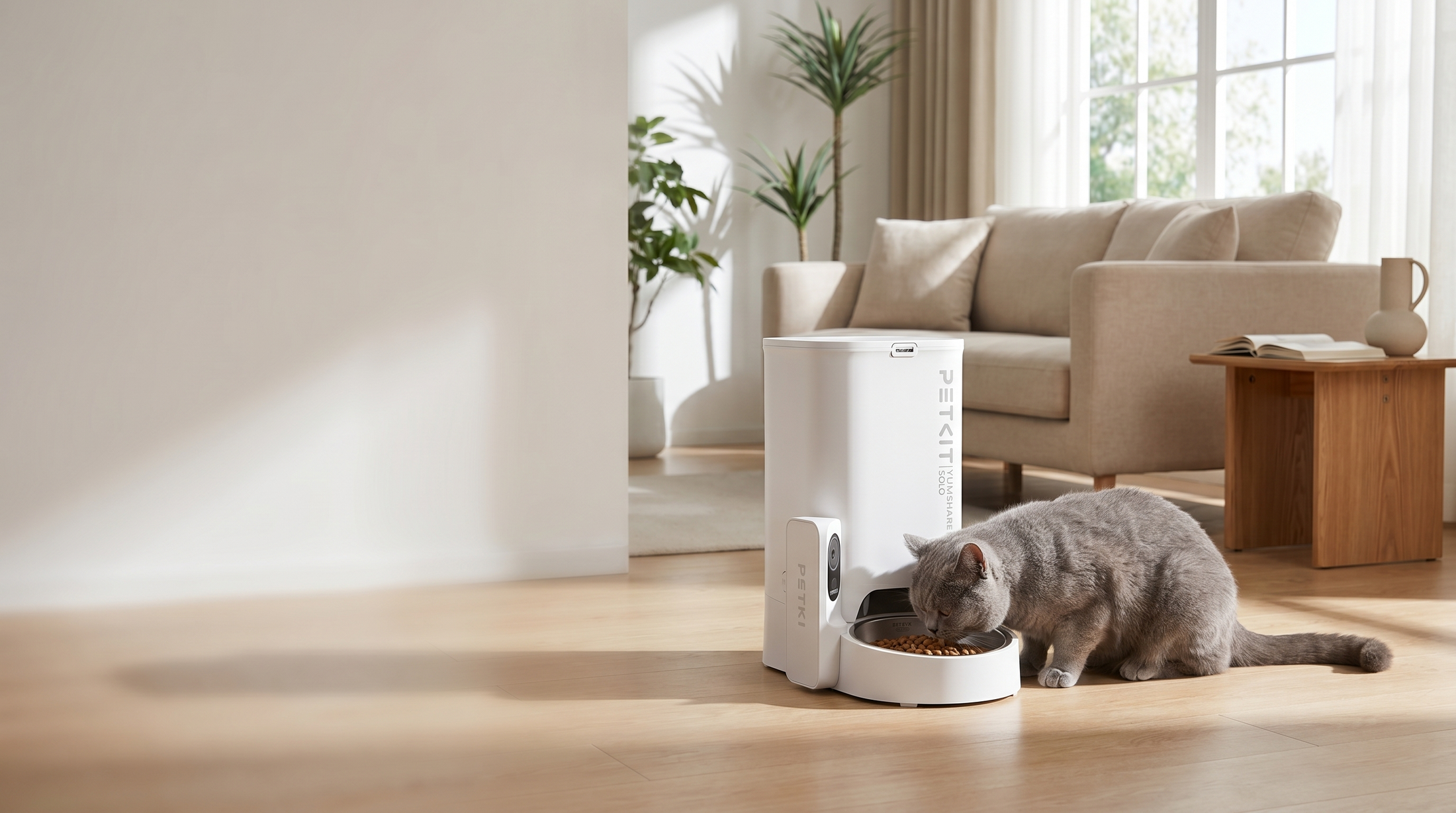 PETKIT Futternapf und smarter Futterautomat für Katzen im modernen Zuhause