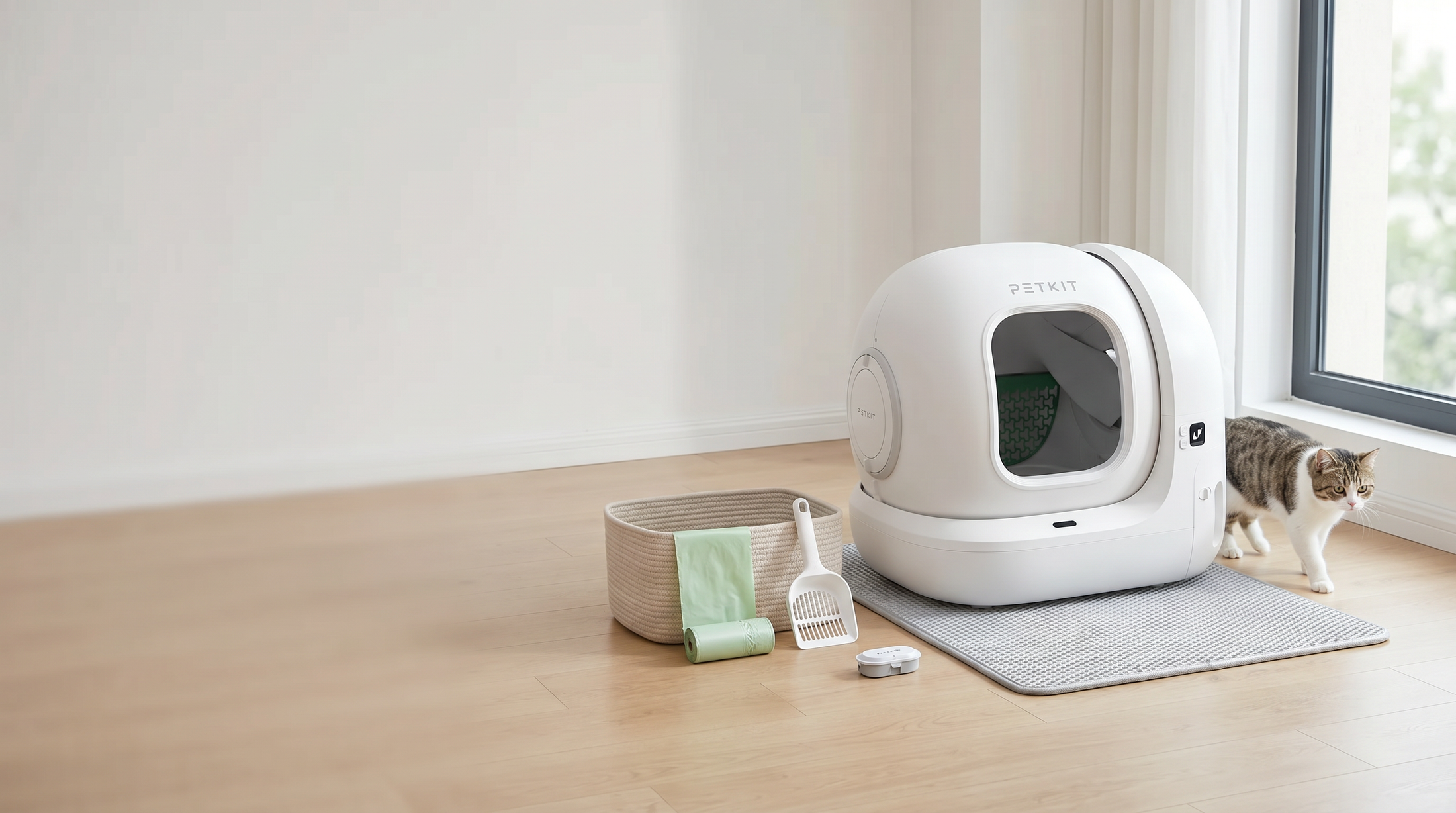 PETKIT Smart PETKIT Katzentoiletten Zubehör für eine saubere KatzenumgebungPet Care Banner
