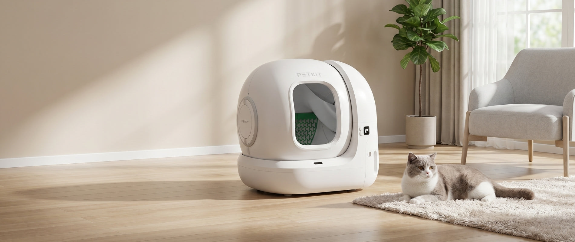 PETKIT automatische Katzentoilette für moderne Katzenhygiene im Zuhause