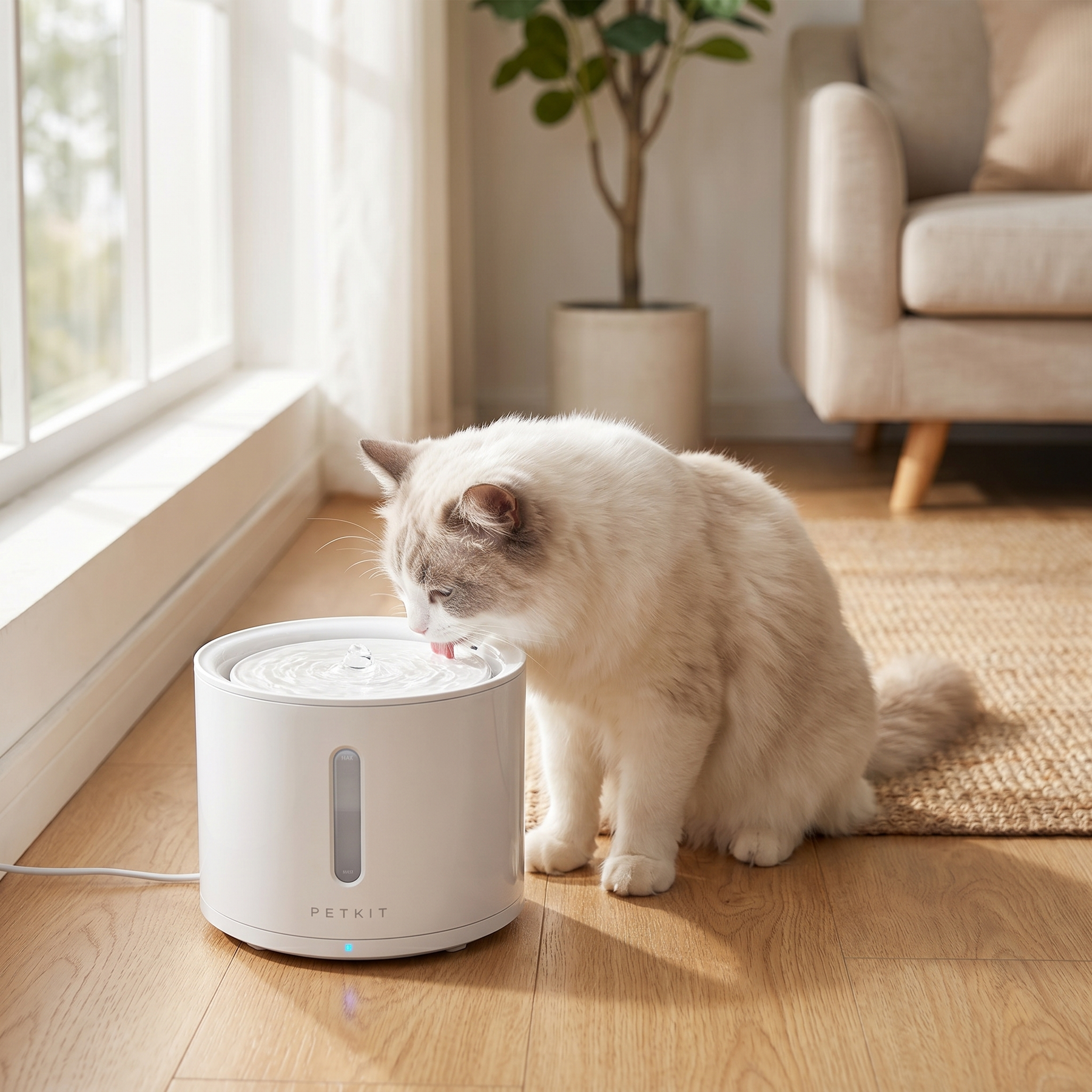 Leiser PETKIT Katzenbrunnen für frisches Wasser